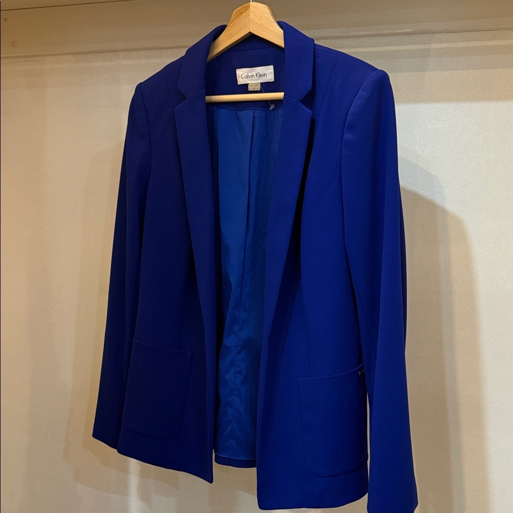 Calvin Klein Women's Royal Blue Suit Jacket